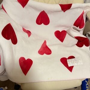 Victoria's Secret Red Heart Throw Blanket